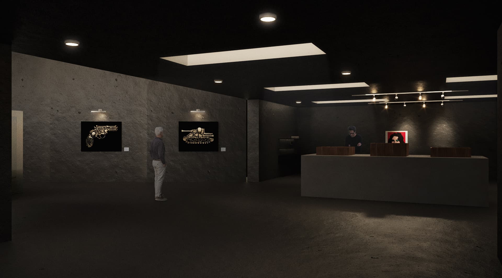Architectural rendering of the HR Gallery