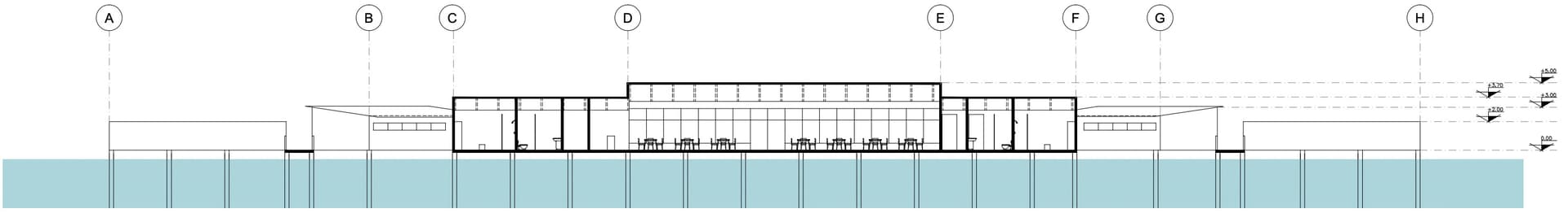 Architectural plan of the Kallbadhus