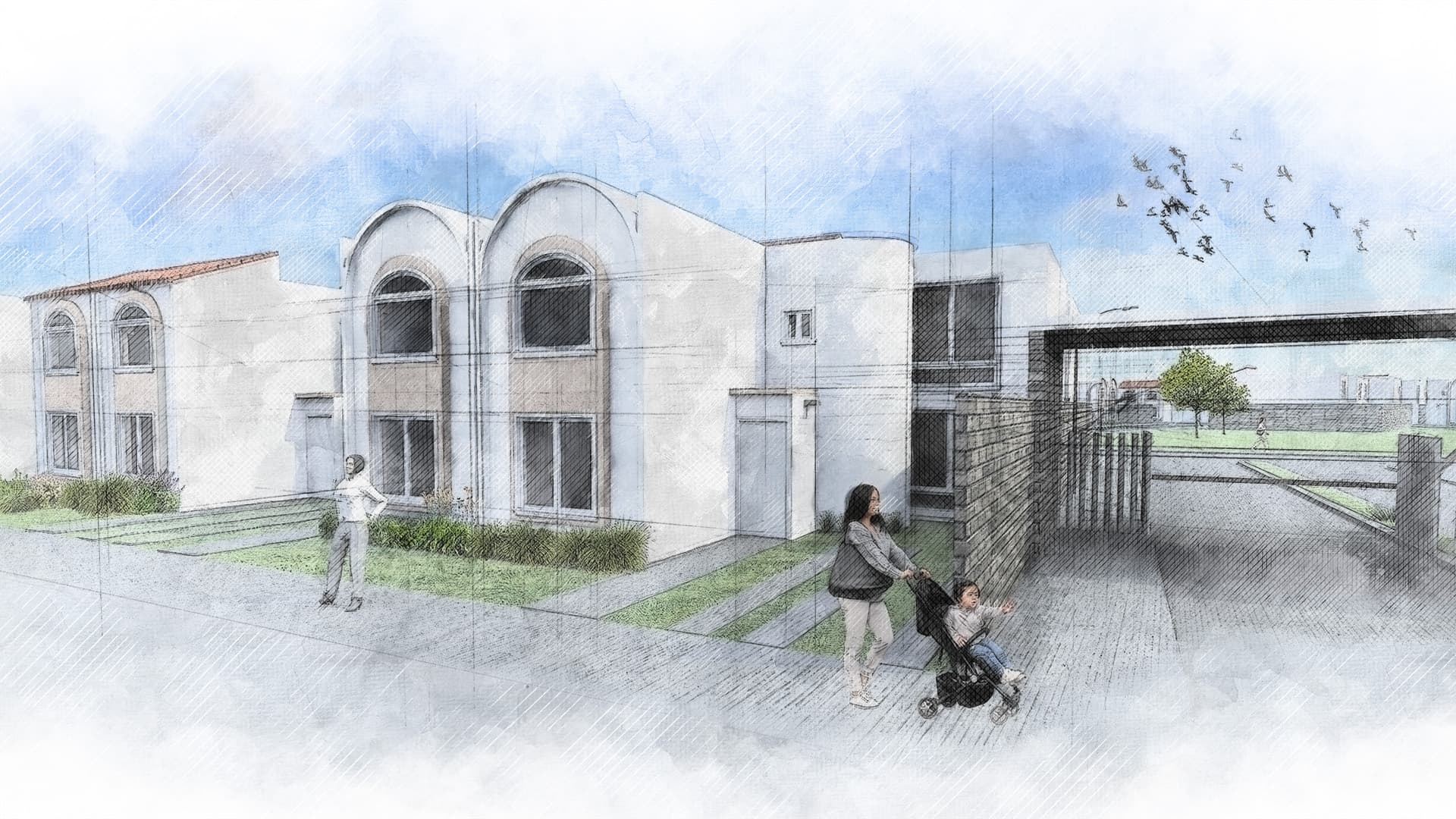 Architectural rendering of the Mision del Parque Project