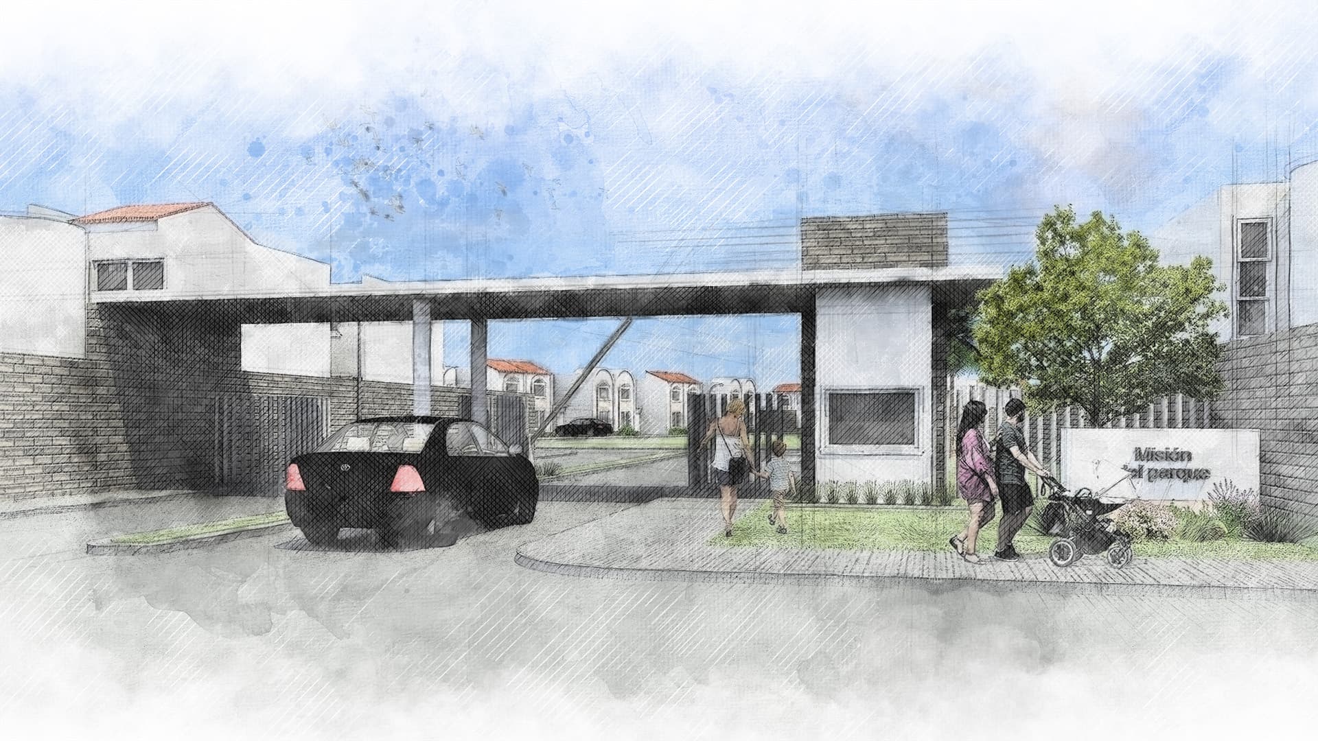 Architectural rendering of the Mision del Parque Project