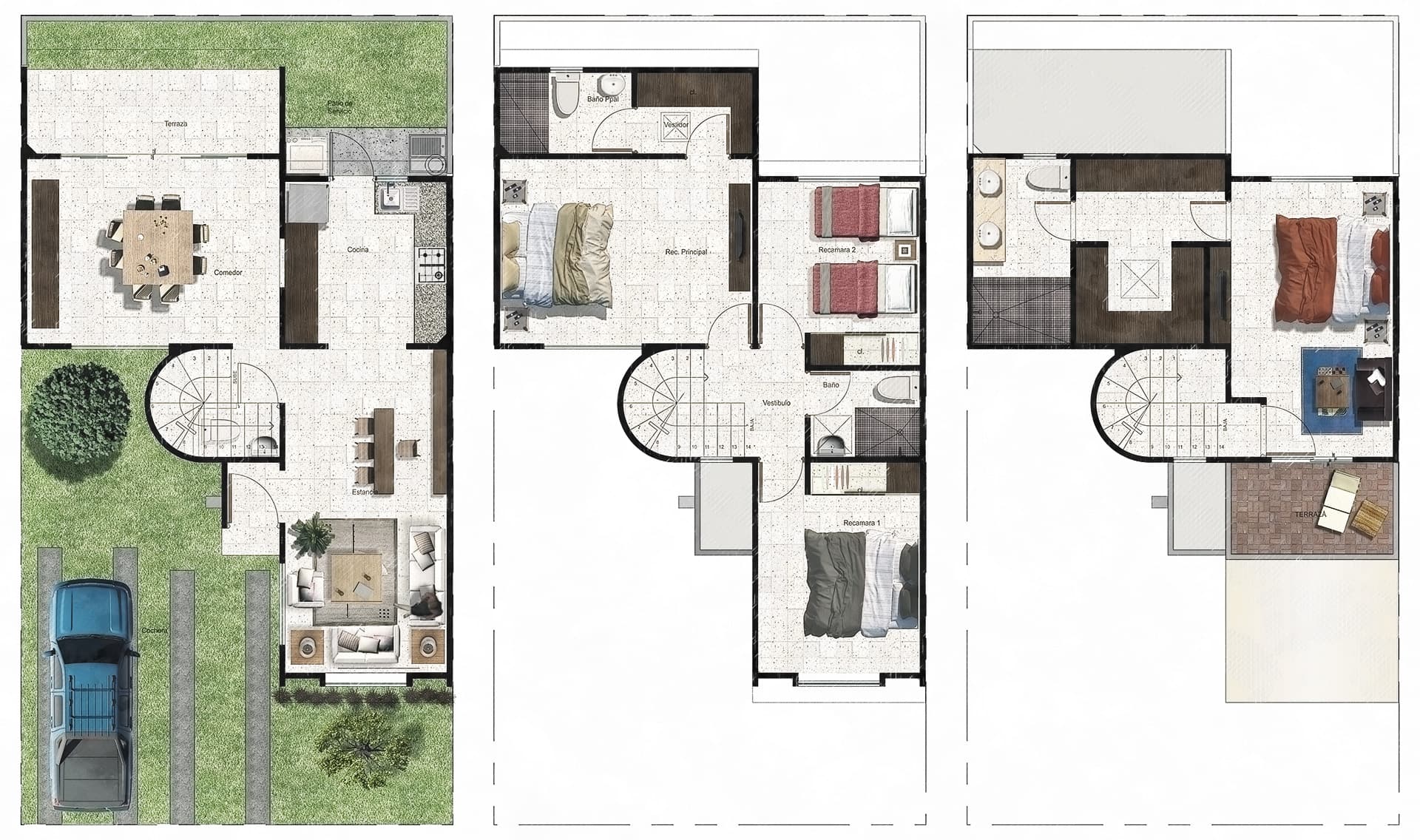 Architectural plan of the Mision del Parque Project