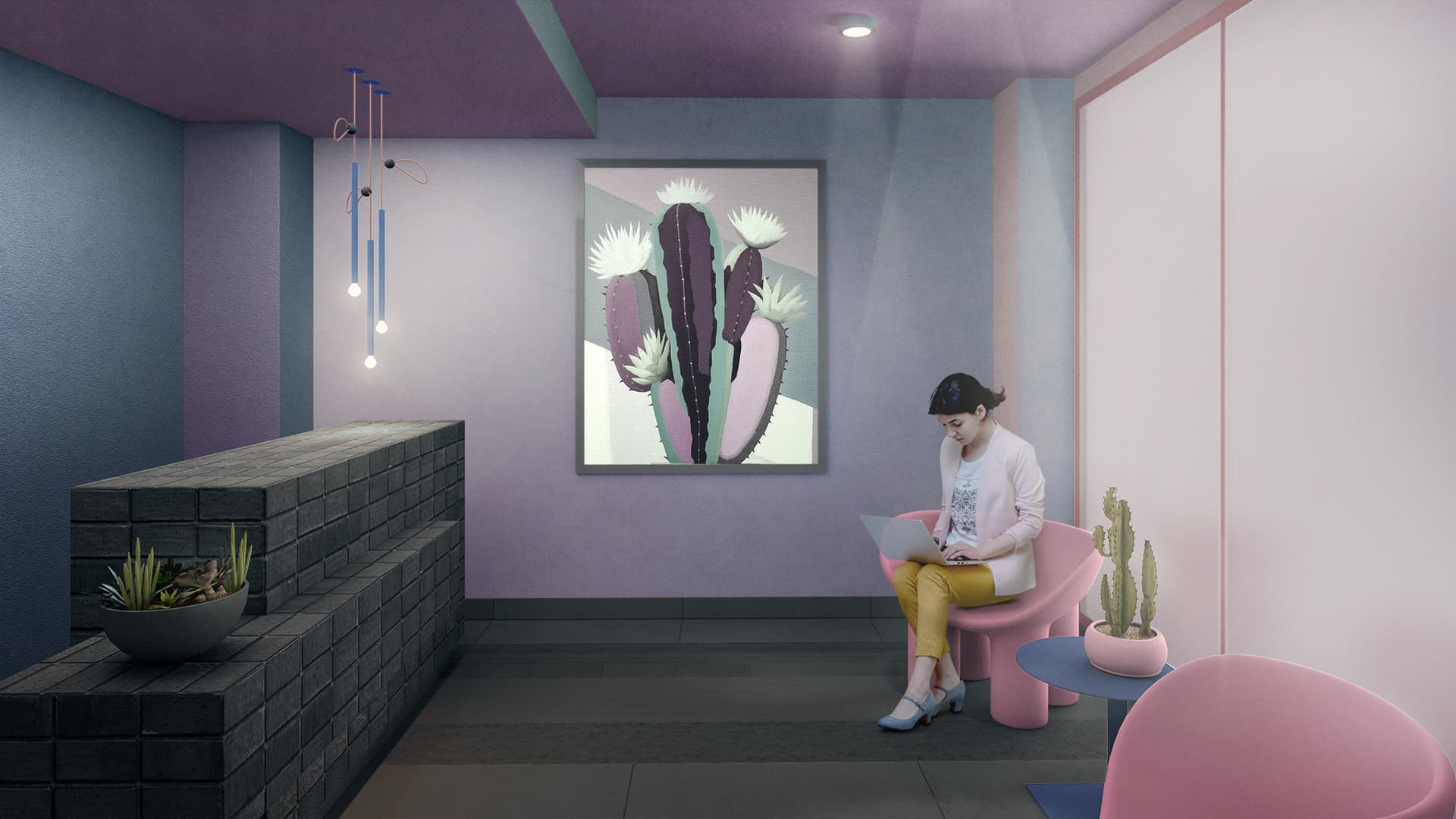 Architectural rendering of the Reception