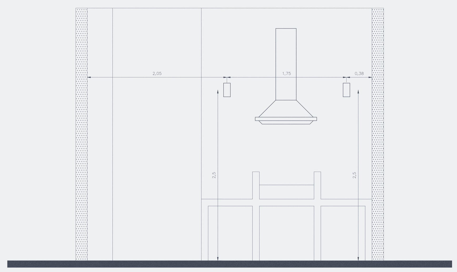 Architectural plan of the Siracusa Bar