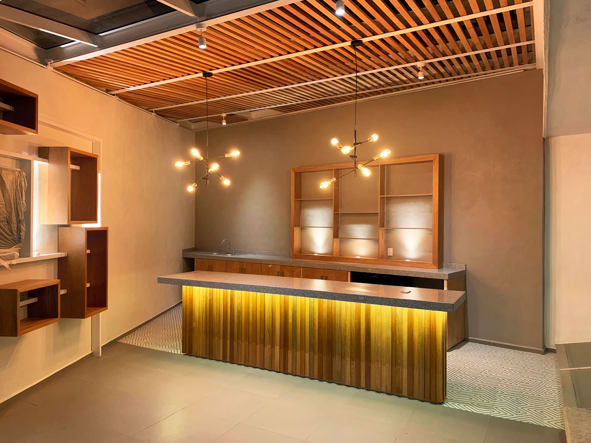 Architectural rendering of the Tecamachalco Bar